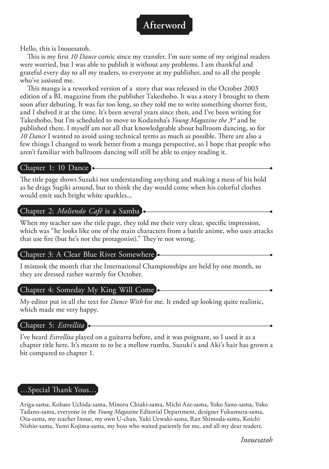 Read 10 Dance ENGLISH Manga Online