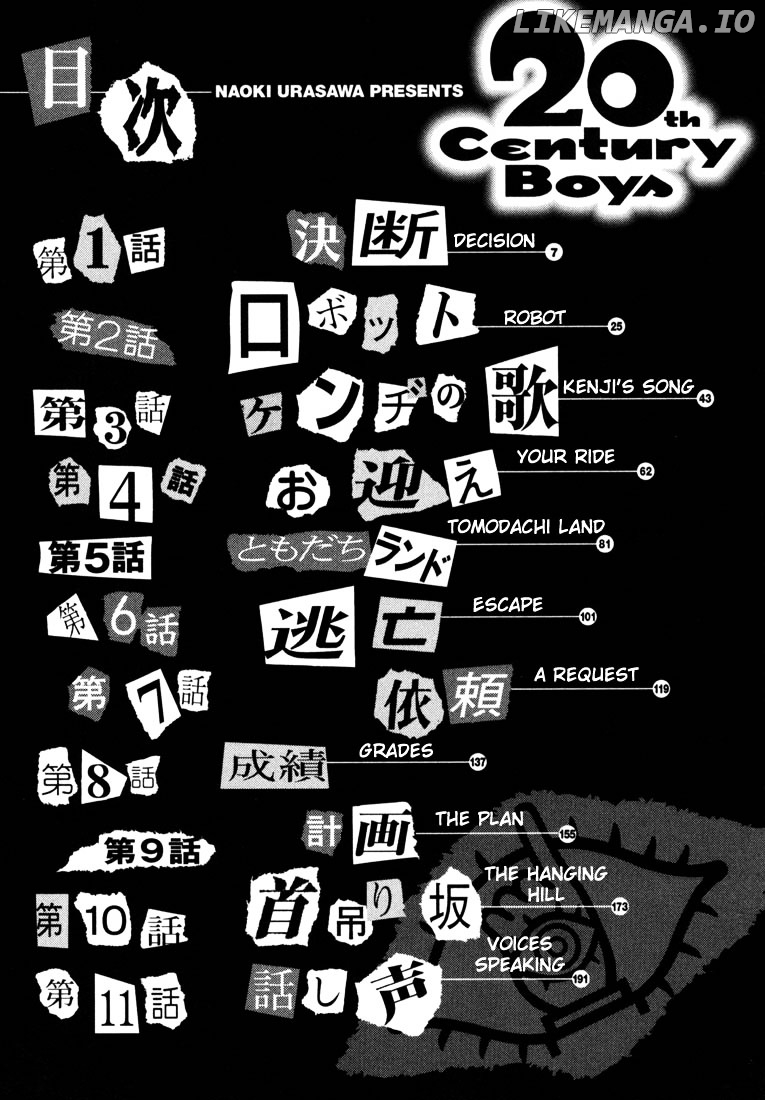 Read 20th Century Boys ENGLISH Manga Online