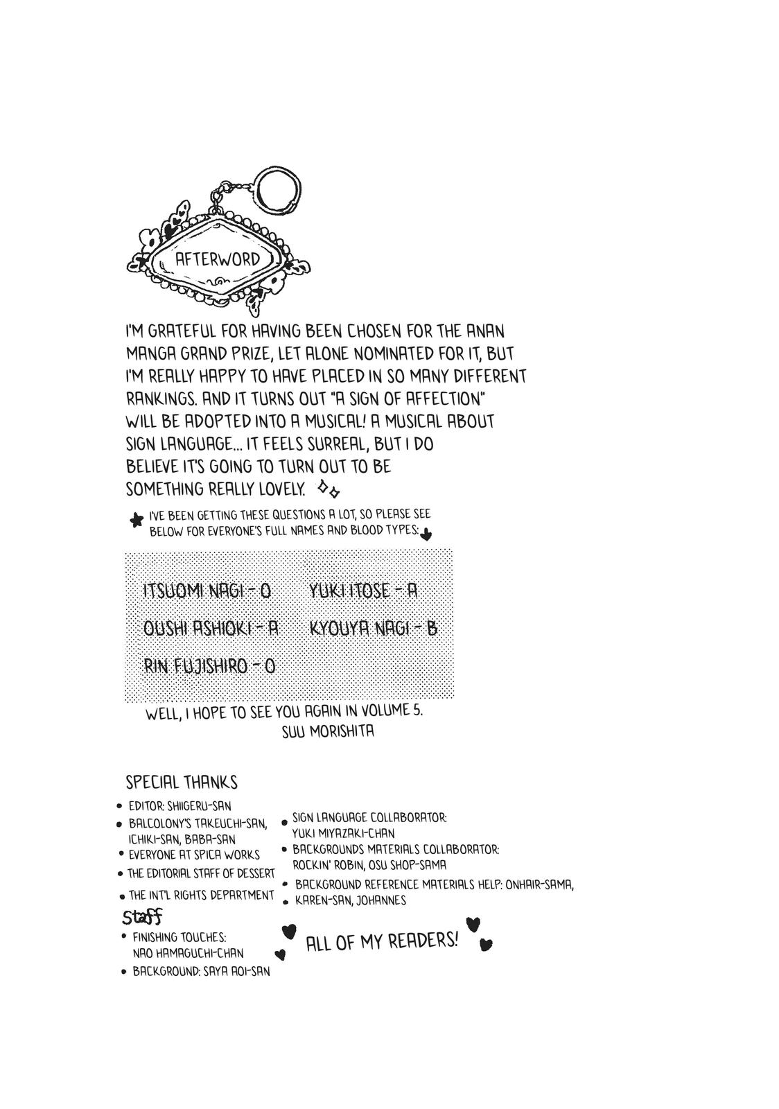 Read A Sign of Affection ENGLISH Manga Online