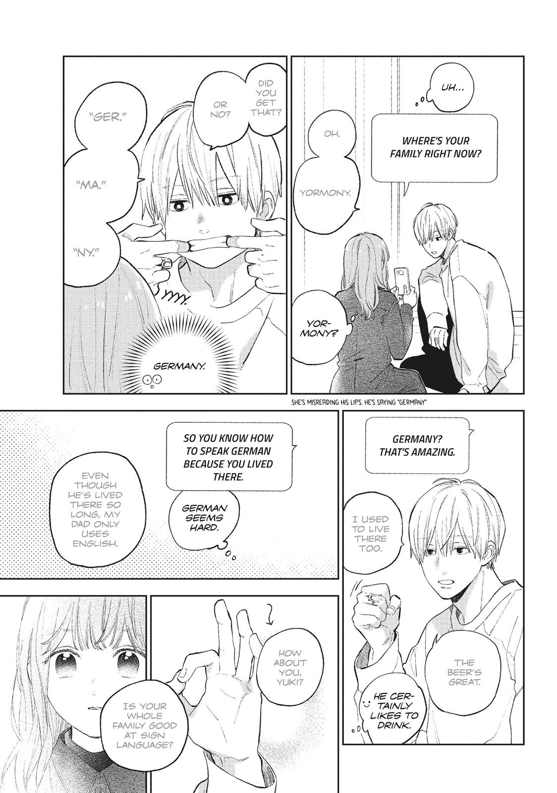 Read A Sign of Affection ENGLISH Manga Online