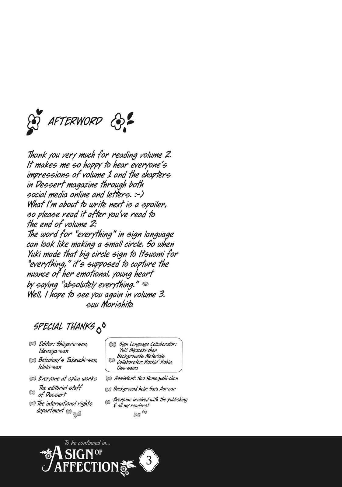 Read A Sign of Affection ENGLISH Manga Online