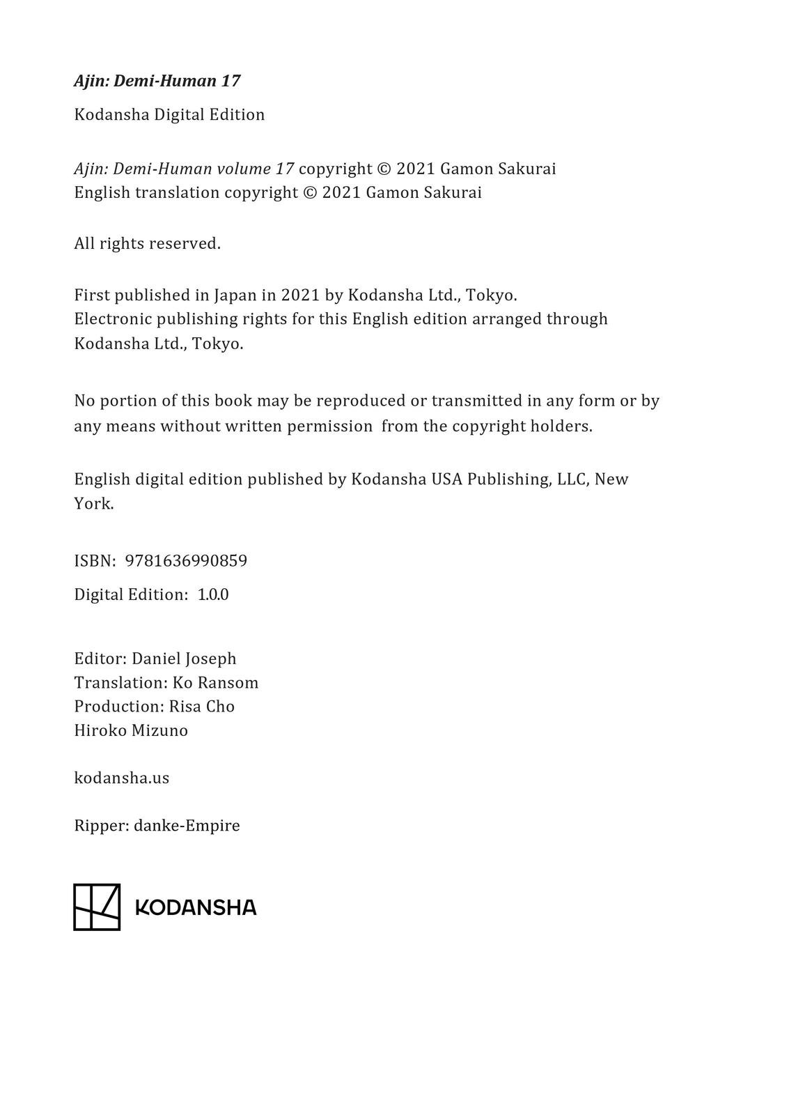 Read Ajin_ Demi-Human ENGLISH Manga Online