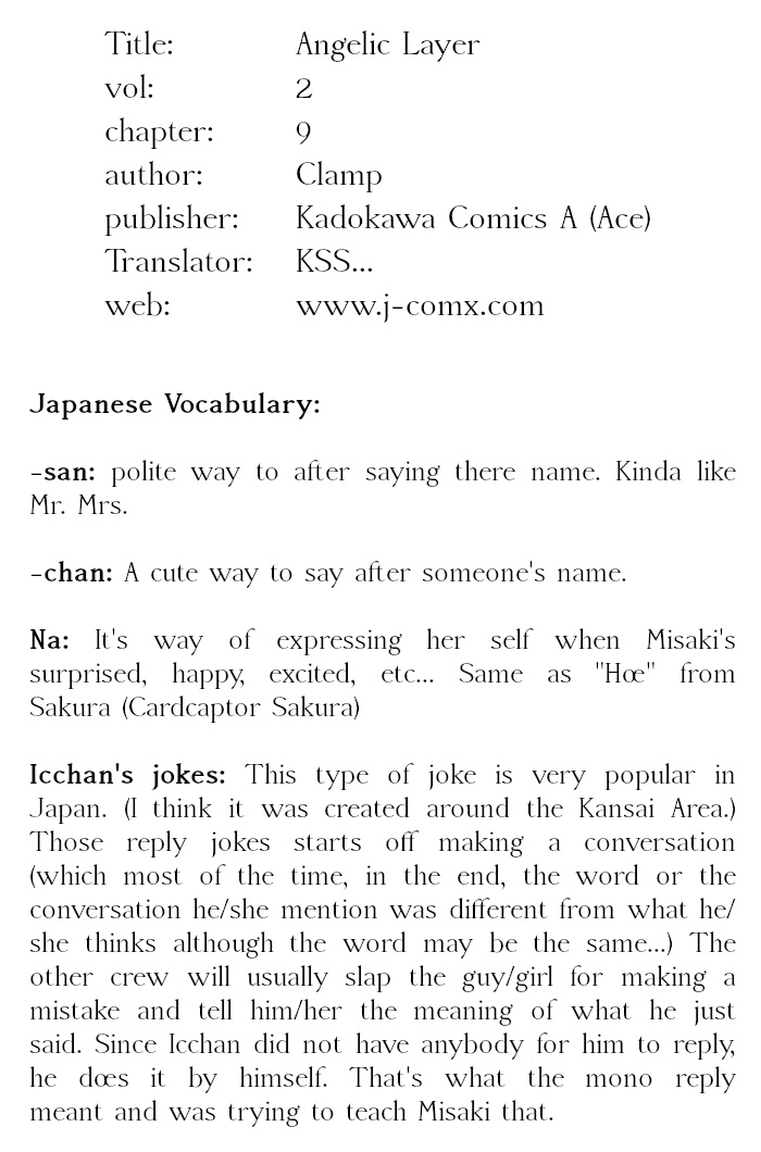 Read Angelic Layer ENGLISH Manga Online