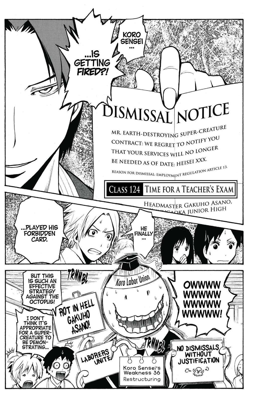 Read Assassination Classroom ENGLISH Manga Online