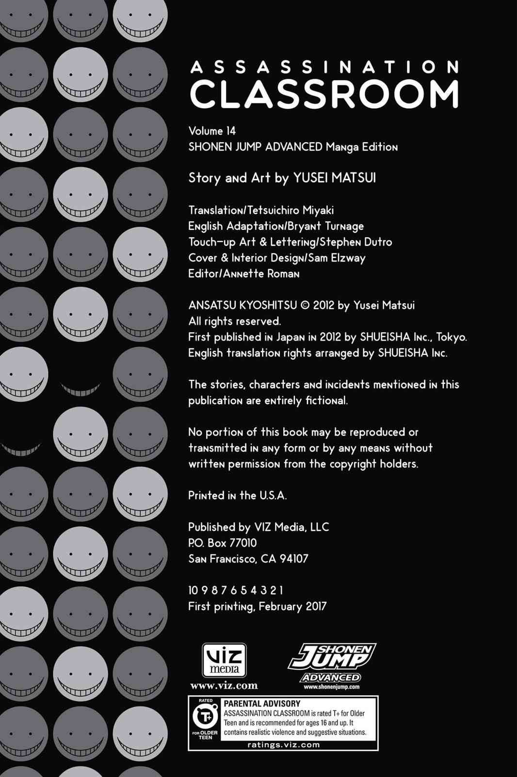 Read Assassination Classroom ENGLISH Manga Online