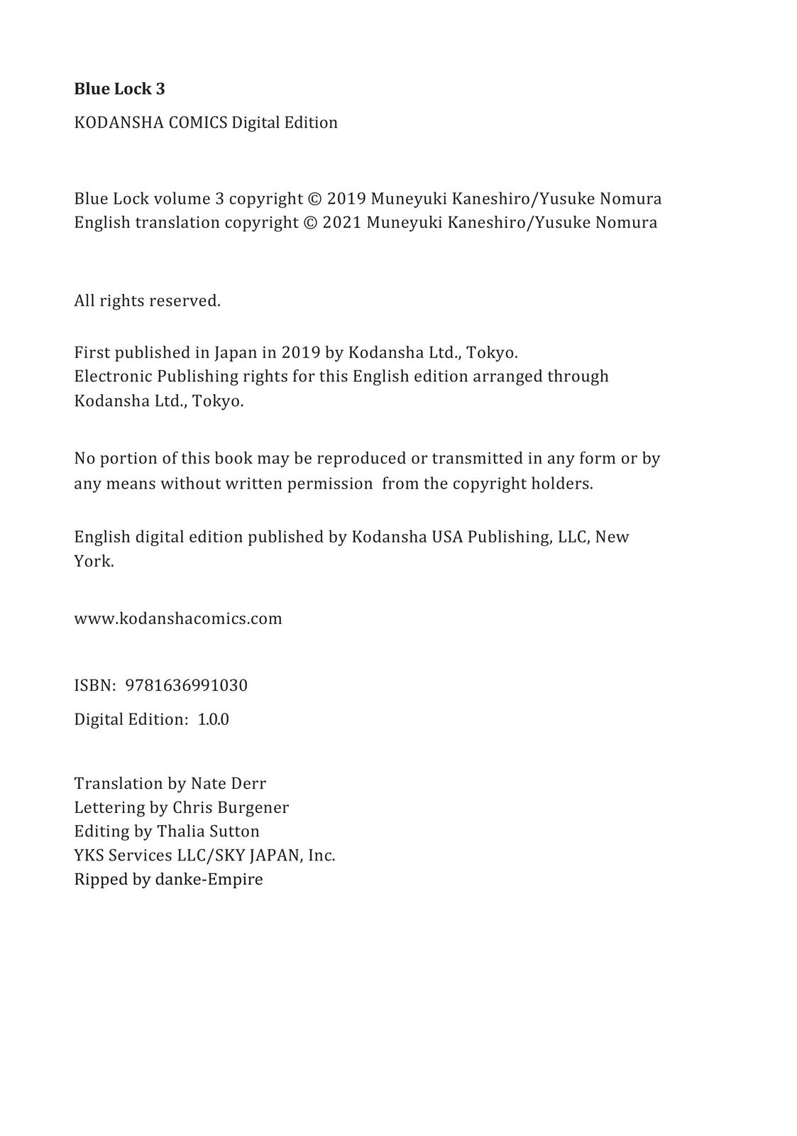 Read Blue Lock ENGLISH Manga Online