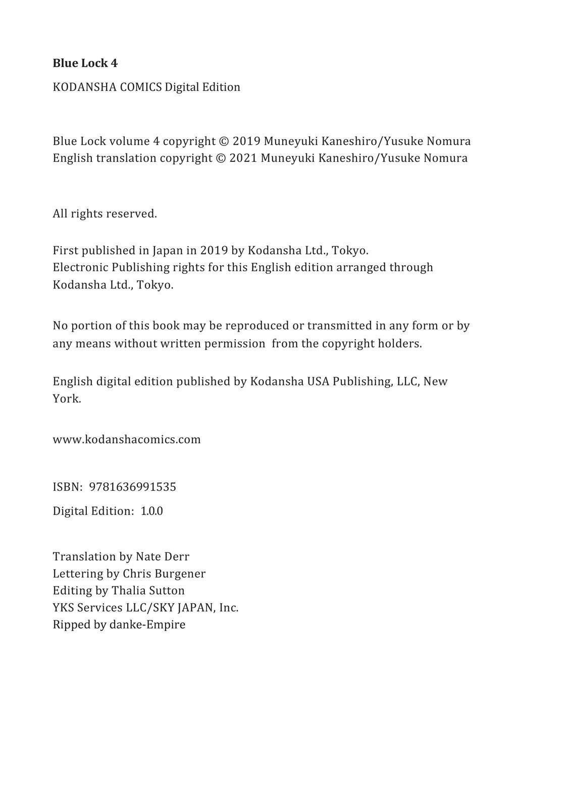 Read Blue Lock ENGLISH Manga Online