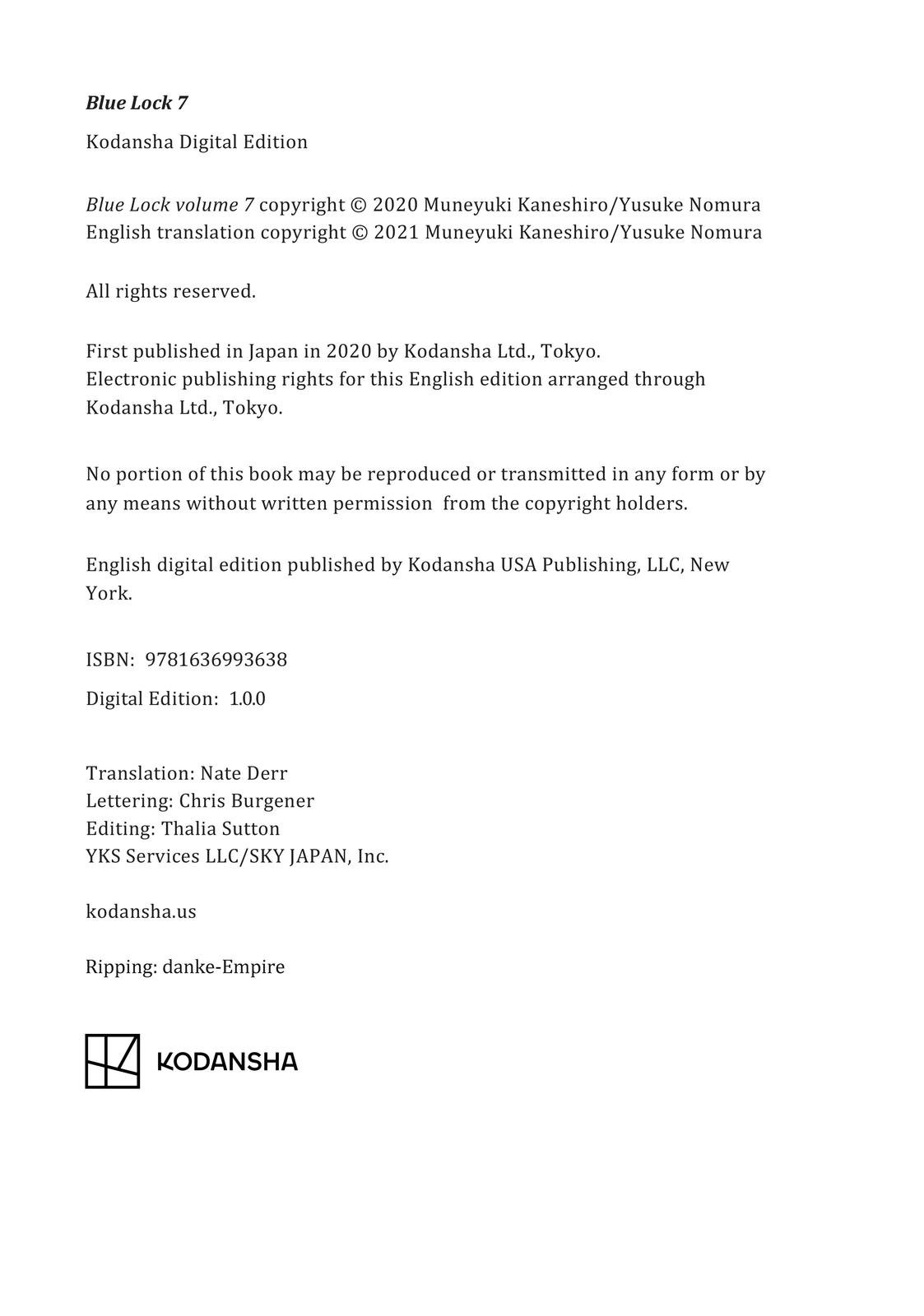 Read Blue Lock ENGLISH Manga Online