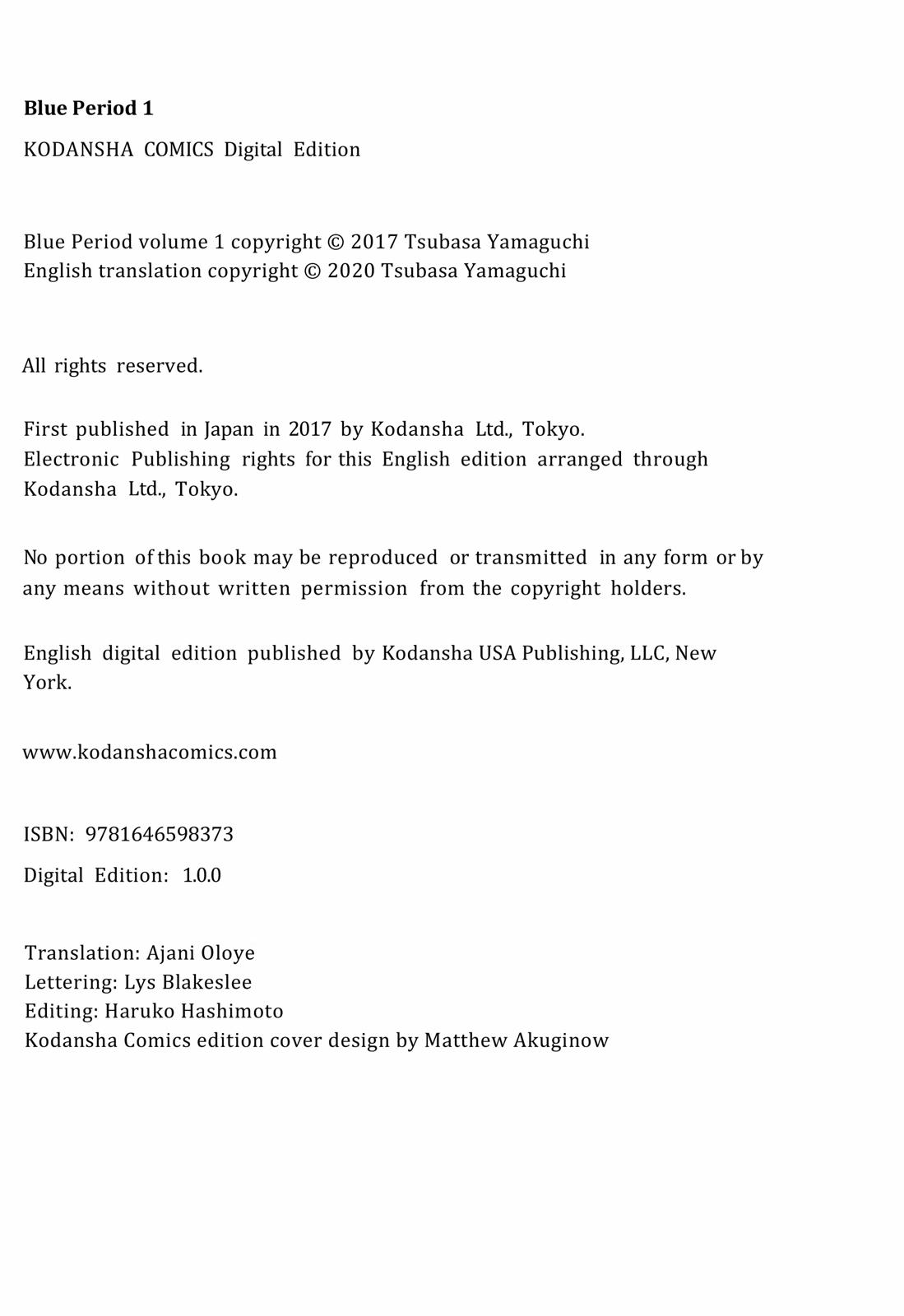 Read Blue Period ENGLISH Manga Online