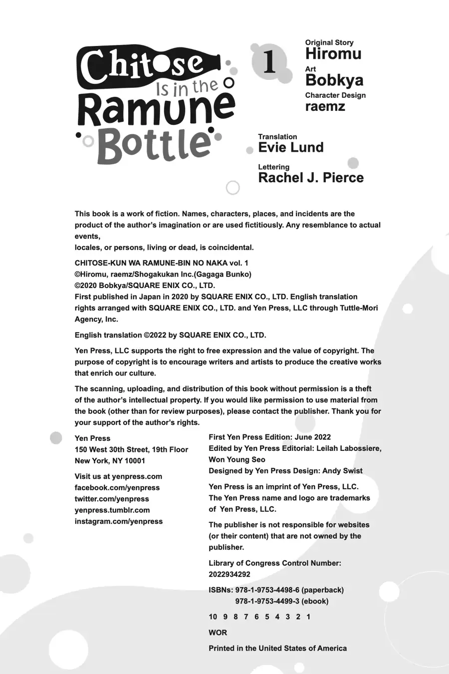 Read Chitose Is in the Ramune Bottle ENGLISH Manga Online