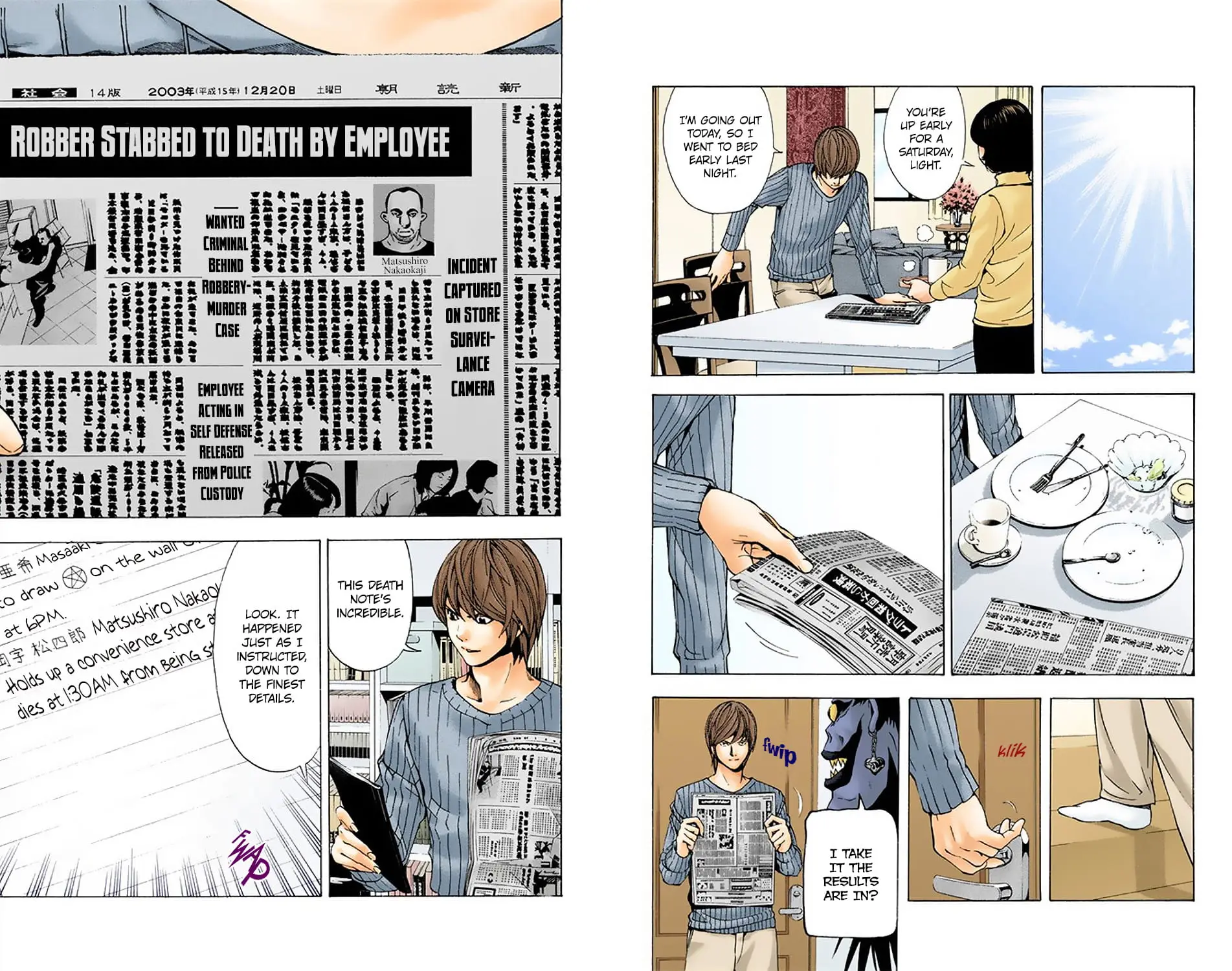 Read Death Note (Official Colored) ENGLISH Manga Online