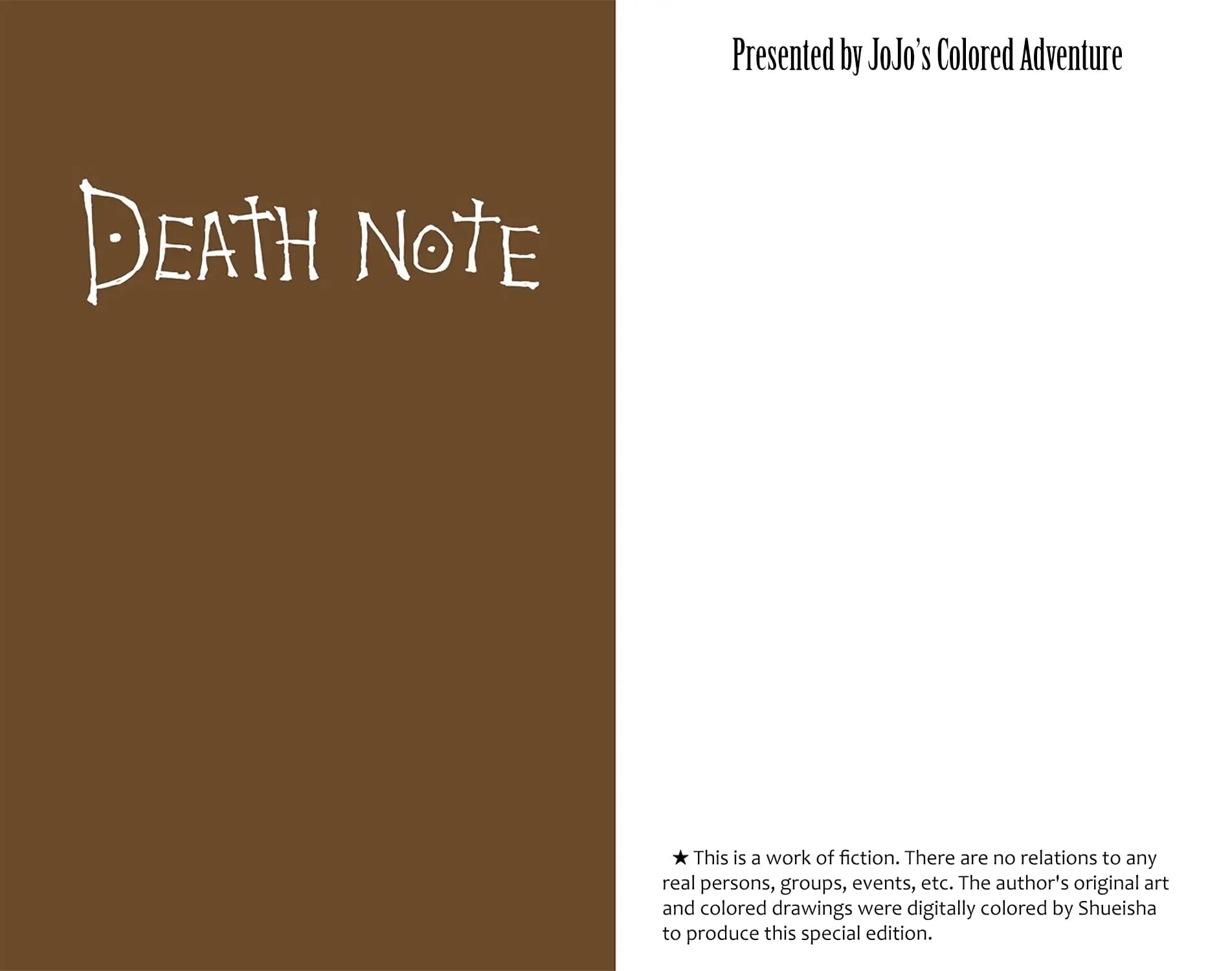Read Death Note (Official Colored) ENGLISH Manga Online