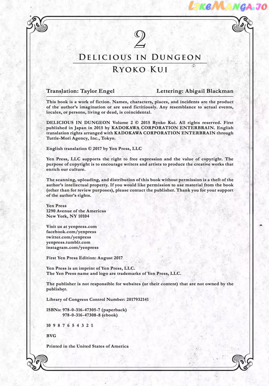 Read Dungeon Meshi ENGLISH Manga Online