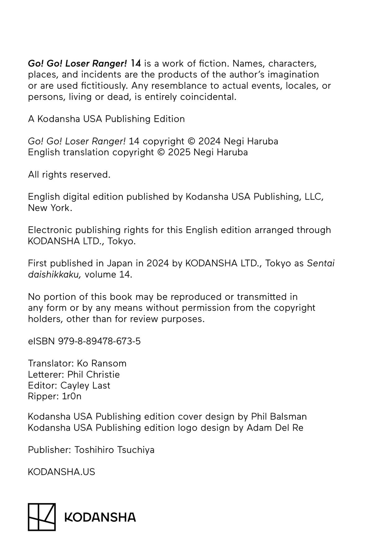 Read Go! Go! Loser Ranger! ENGLISH Manga Online