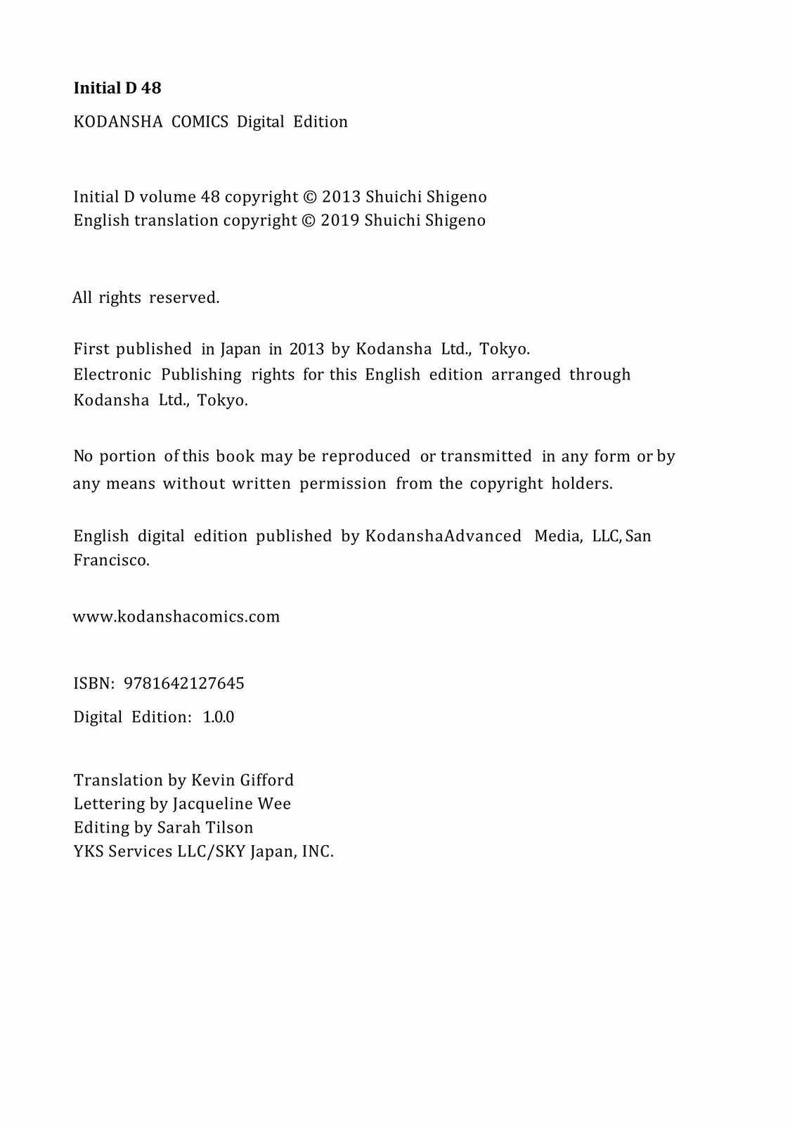 Read Initial D ENGLISH Manga Online