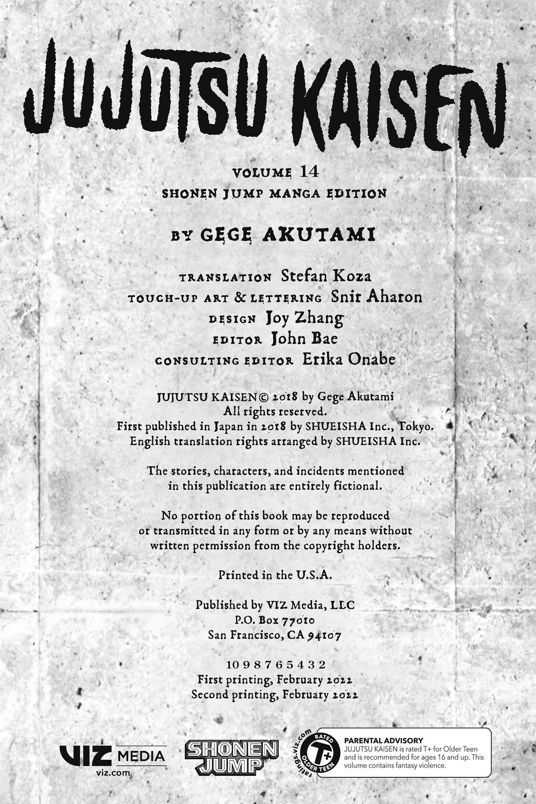 Read Jujutsu Kaisen ENGLISH Manga Online