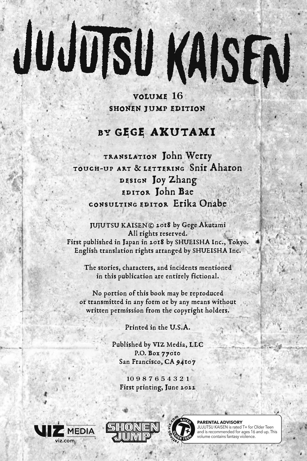 Read Jujutsu Kaisen ENGLISH Manga Online