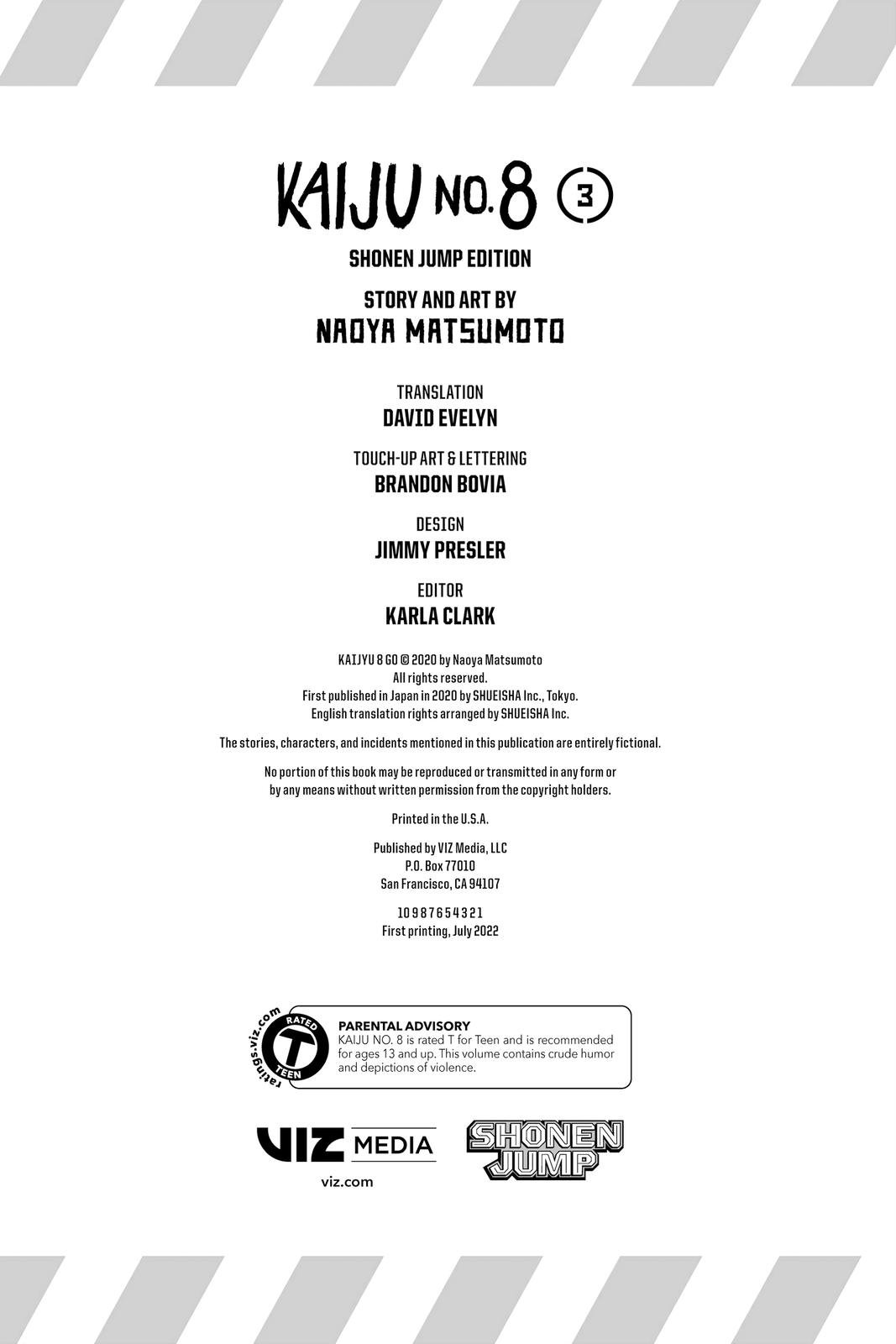 Read Kaiju No.8 ENGLISH Manga Online