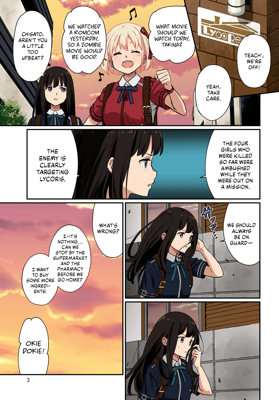 Read Lycoris Recoil ENGLISH Manga Online