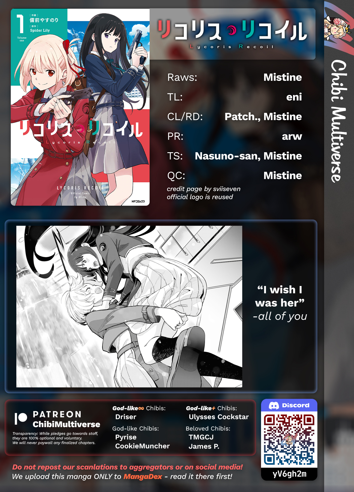 Read Lycoris Recoil ENGLISH Manga Online