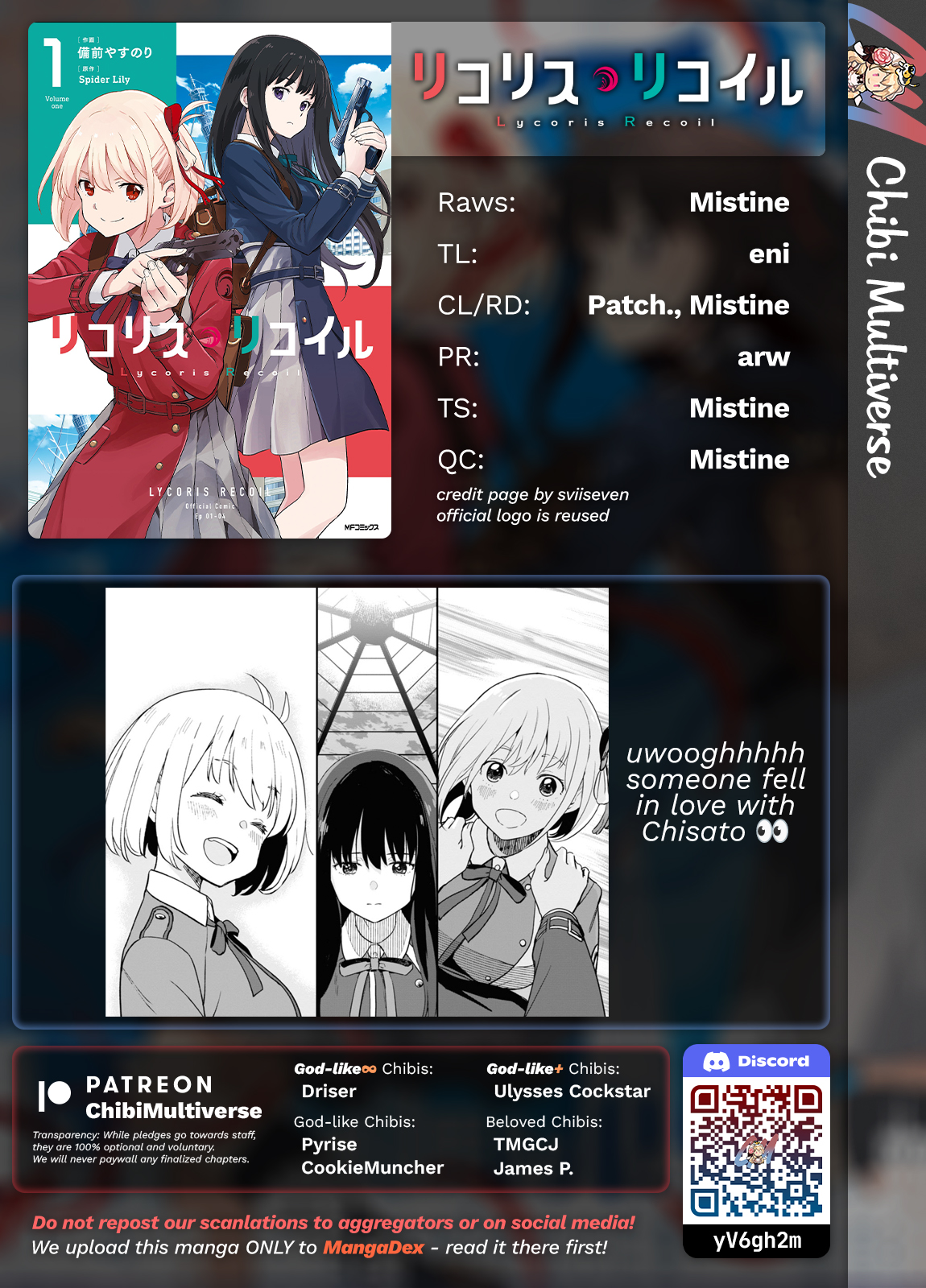 Read Lycoris Recoil ENGLISH Manga Online