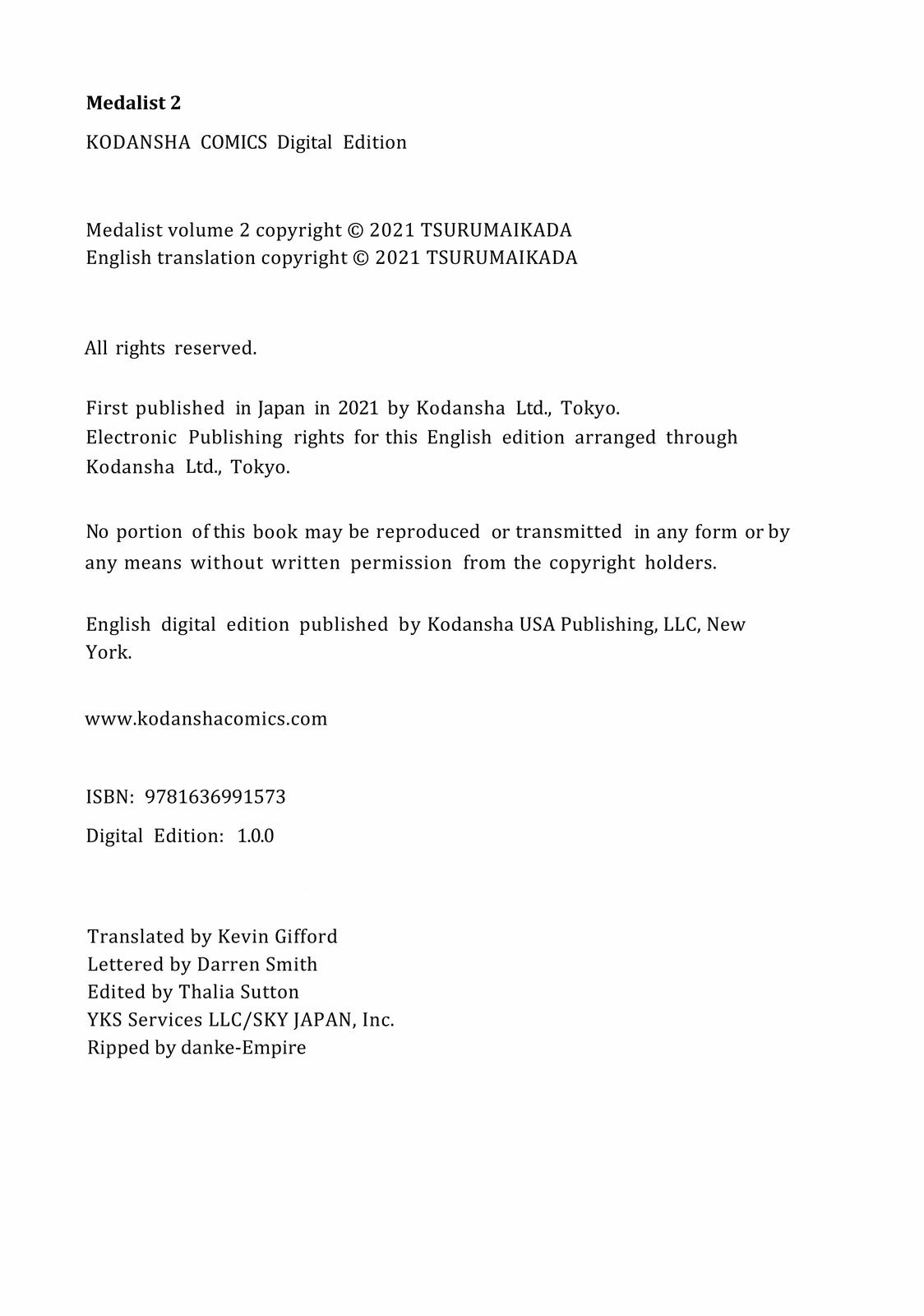 Read Medalist ENGLISH Manga Online