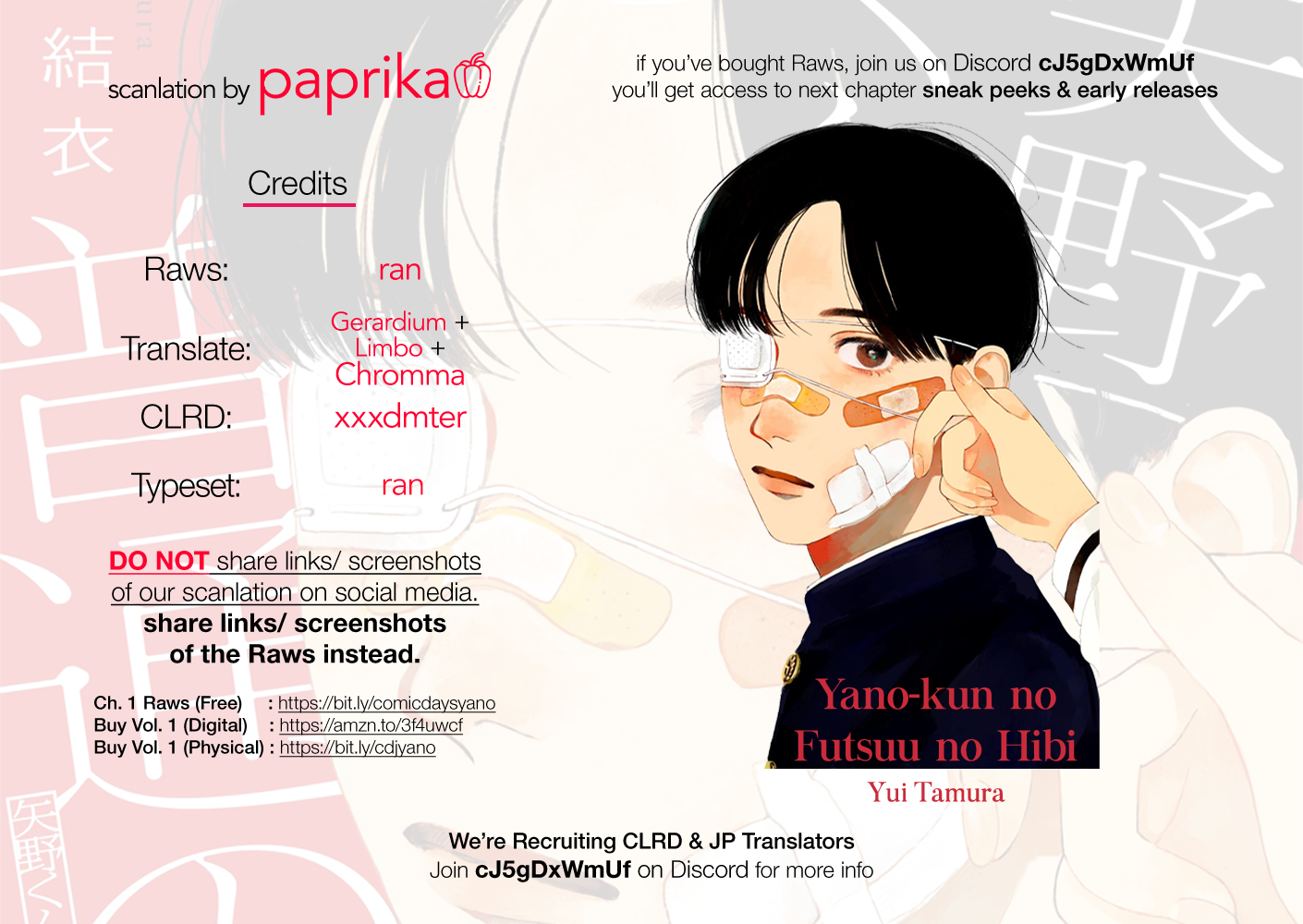 Read Mr. Yano's Ordinary Days ENGLISH Manga Online