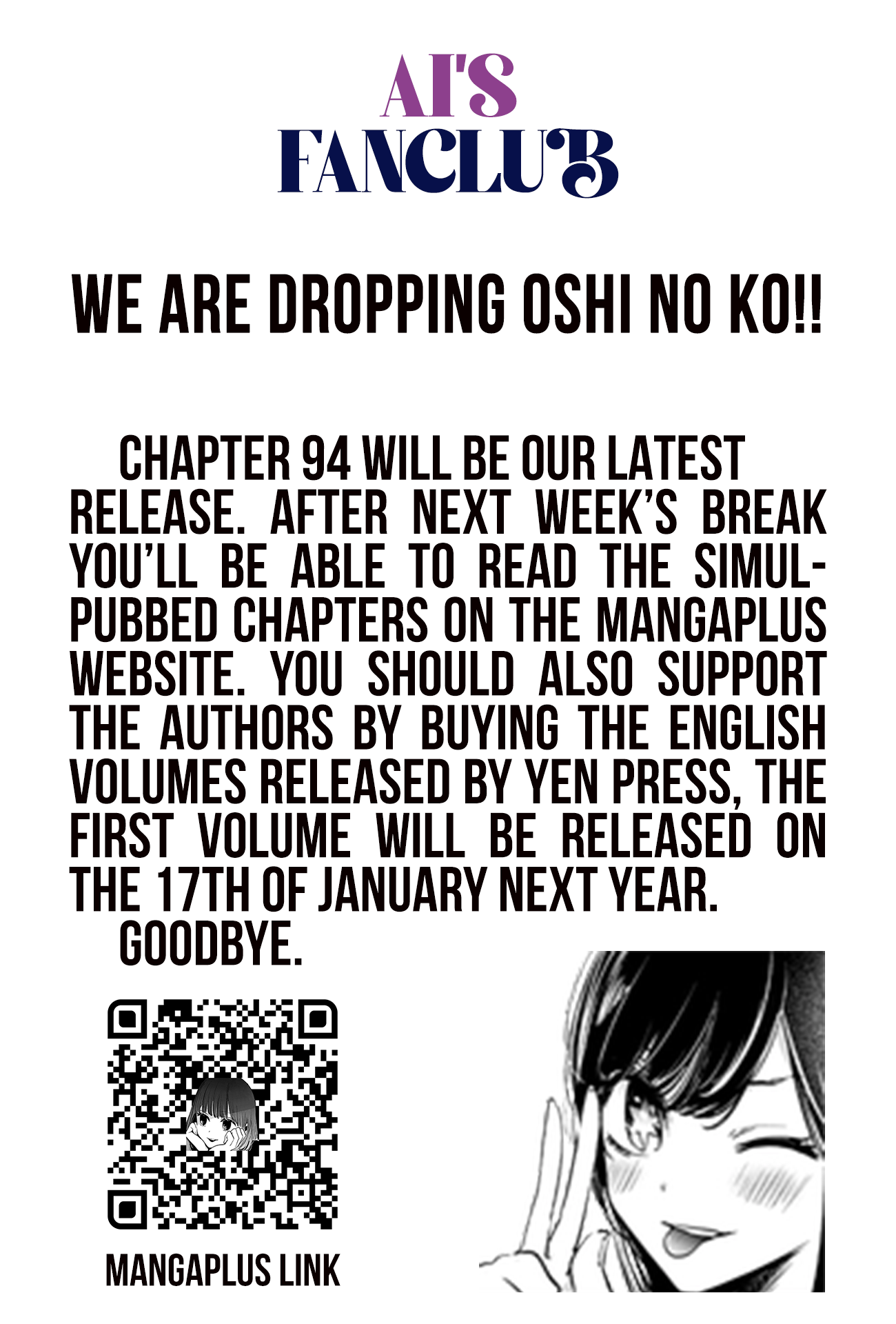 Read Oshi no Ko ENGLISH Manga Online