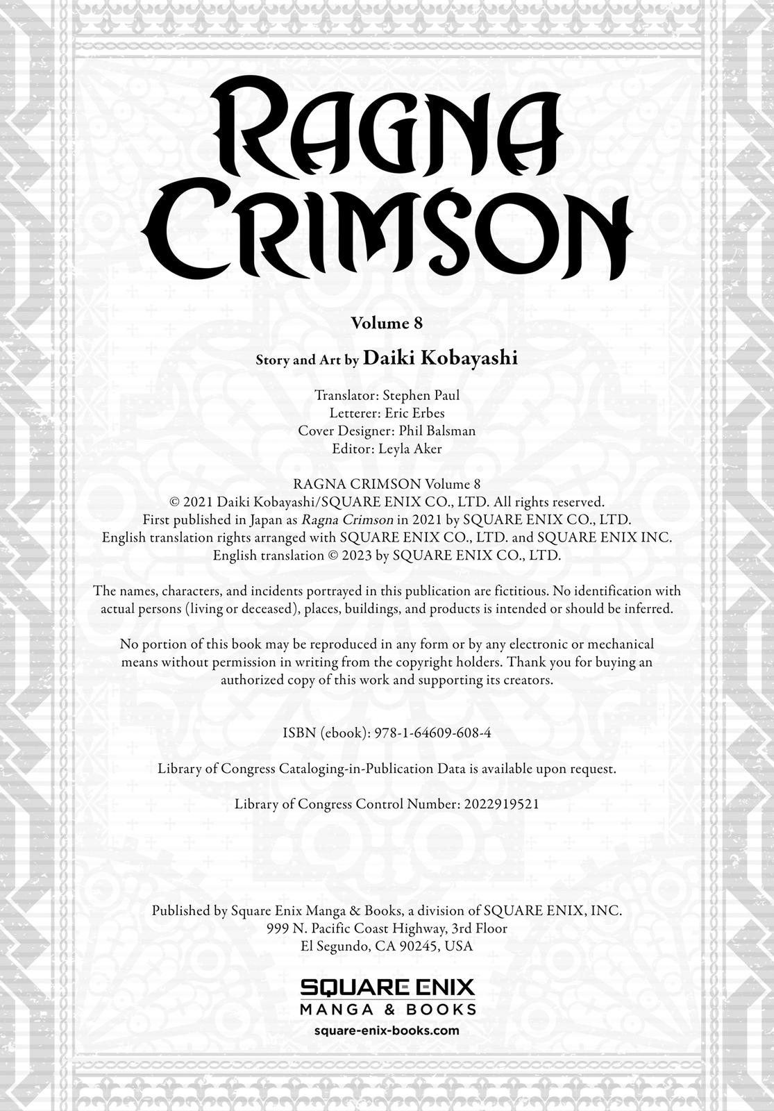 Read Ragna Crimson ENGLISH Manga Online