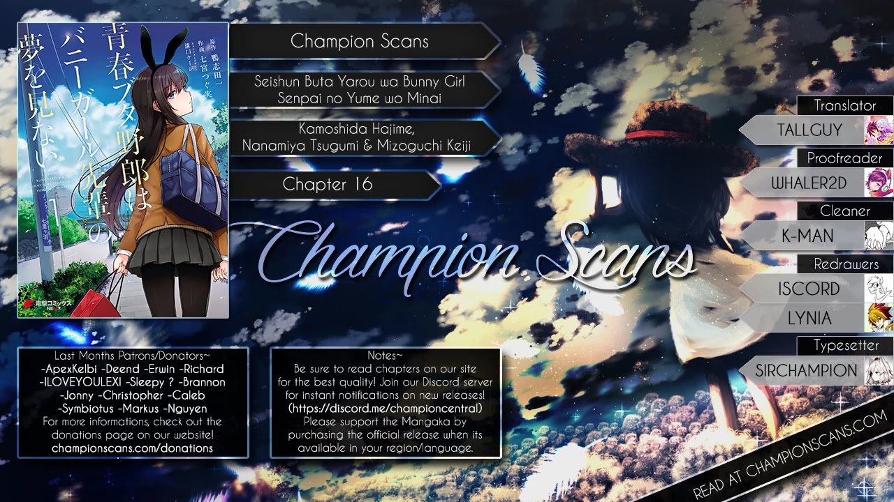 Read Rascal Does Not Dream of Bunny Girl Senpai ENGLISH Manga Online