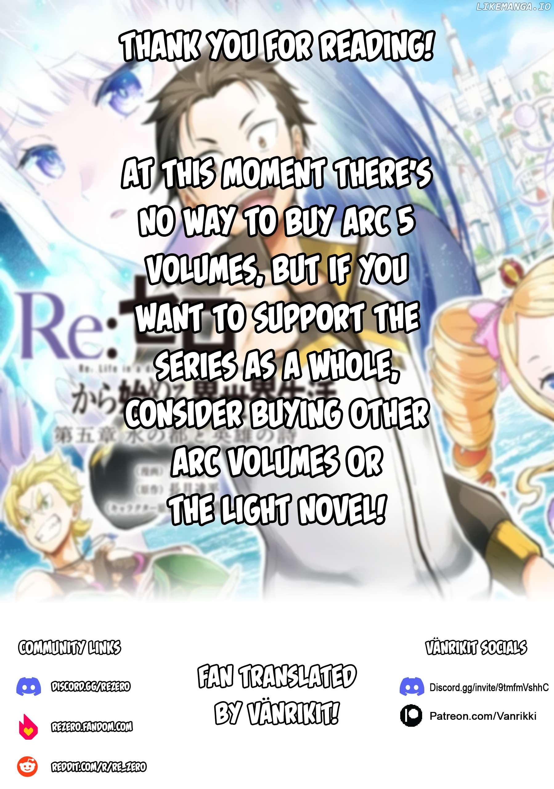Read Re_Zero kara Hajimeru Isekai Seikatsu - Daigoshou - Mizu no Miyako to Eiyuu no Uta ENGLISH Manga Online