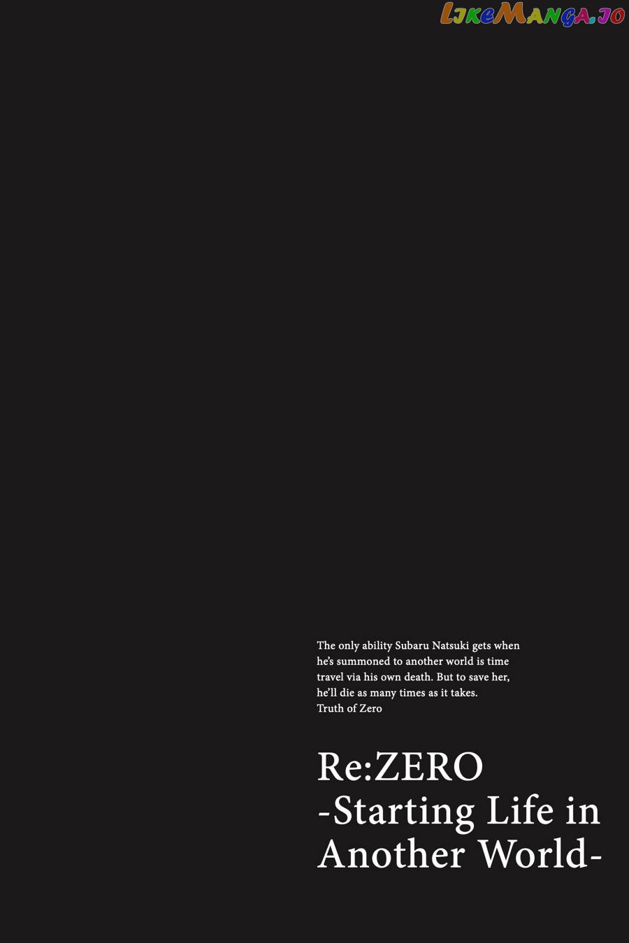Read Re_Zero kara Hajimeru Isekai Seikatsu - Daisanshou - Truth of Zero ENGLISH Manga Online