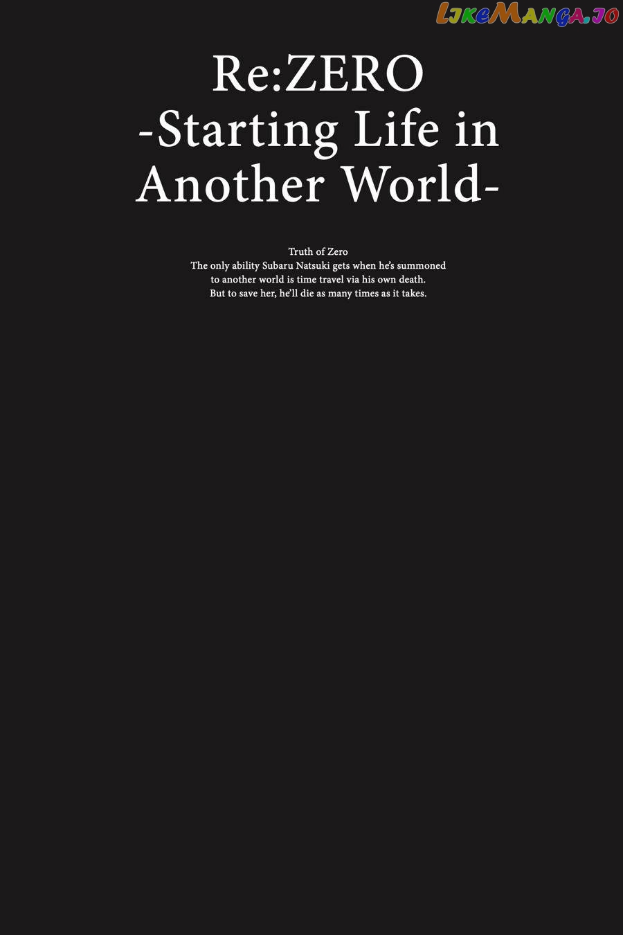 Read Re_Zero kara Hajimeru Isekai Seikatsu - Daisanshou - Truth of Zero ENGLISH Manga Online