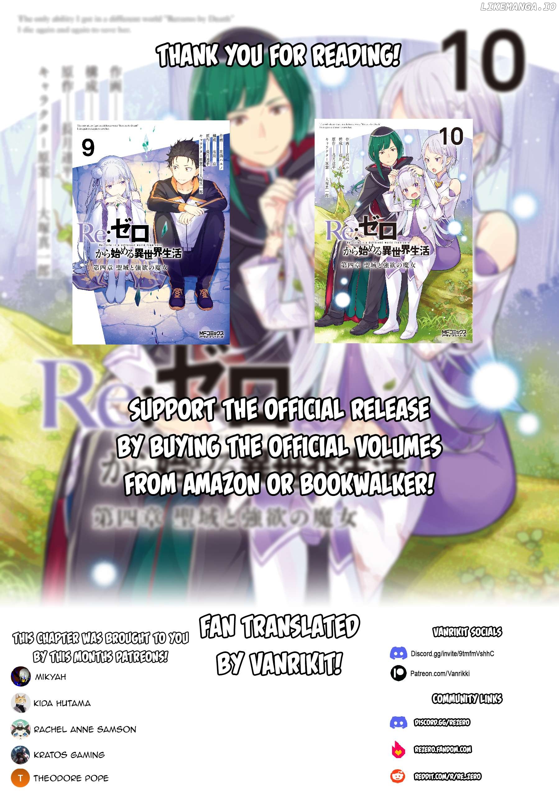 Read Re_zero Kara Hajimeru Isekai Seikatsu Dai 4-Shou - Seiiki To Gouyoku No Majo ENGLISH Manga Online