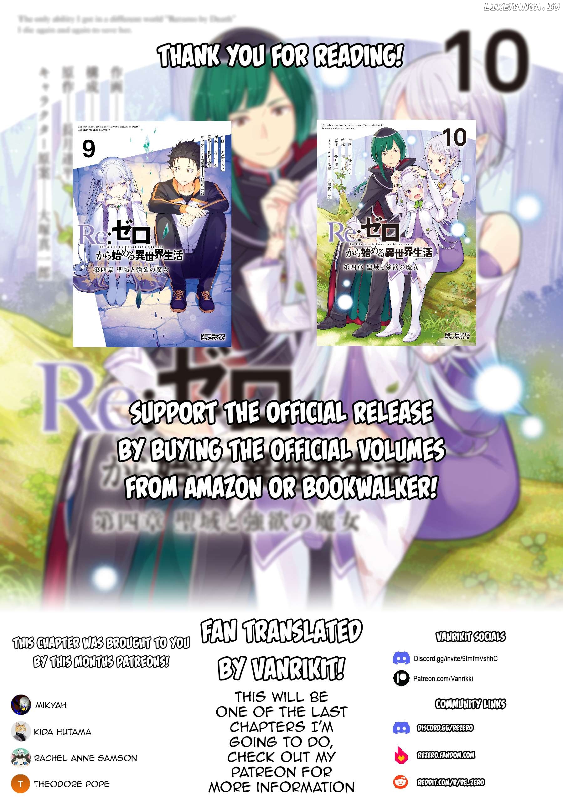 Read Re_zero Kara Hajimeru Isekai Seikatsu Dai 4-Shou - Seiiki To Gouyoku No Majo ENGLISH Manga Online