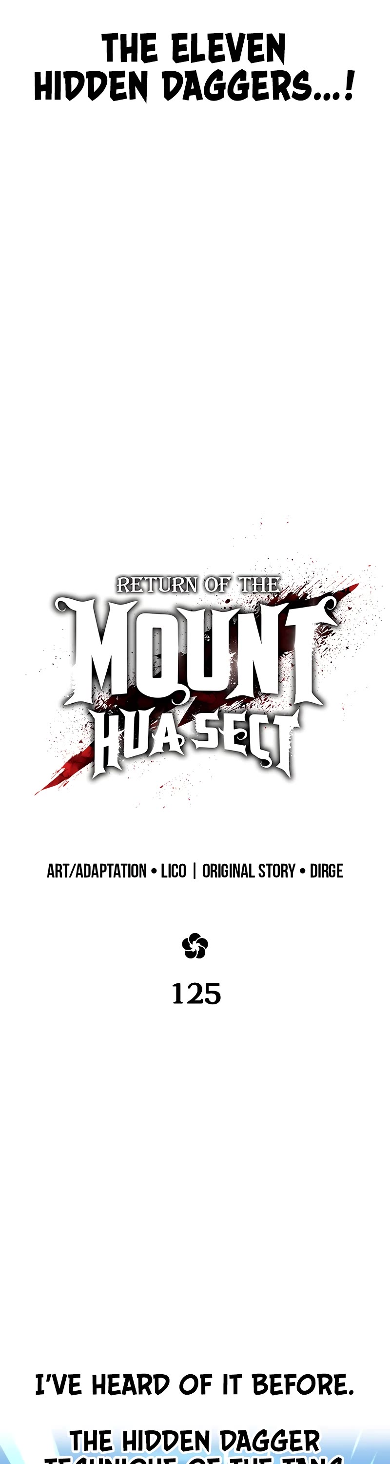 Read Return of the Mount Hua Sect ENGLISH Manga Online