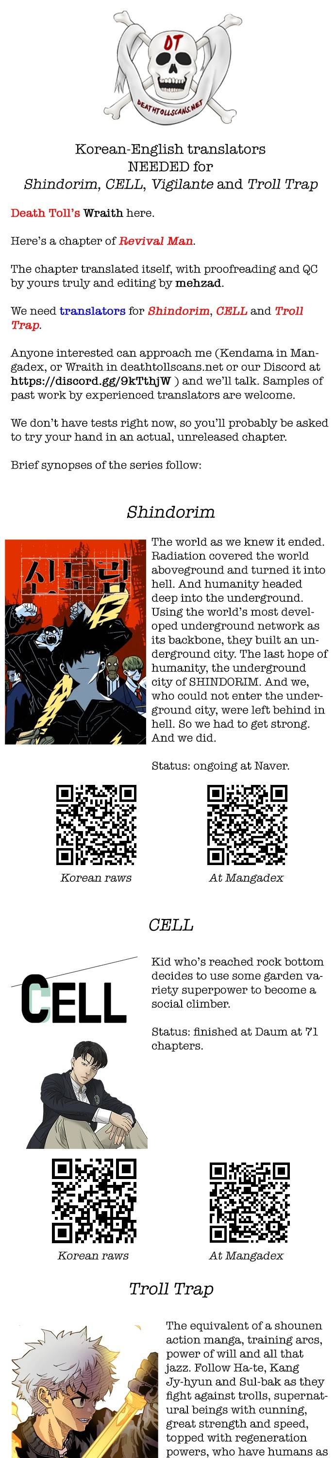 Read Revival Man ENGLISH Manga Online