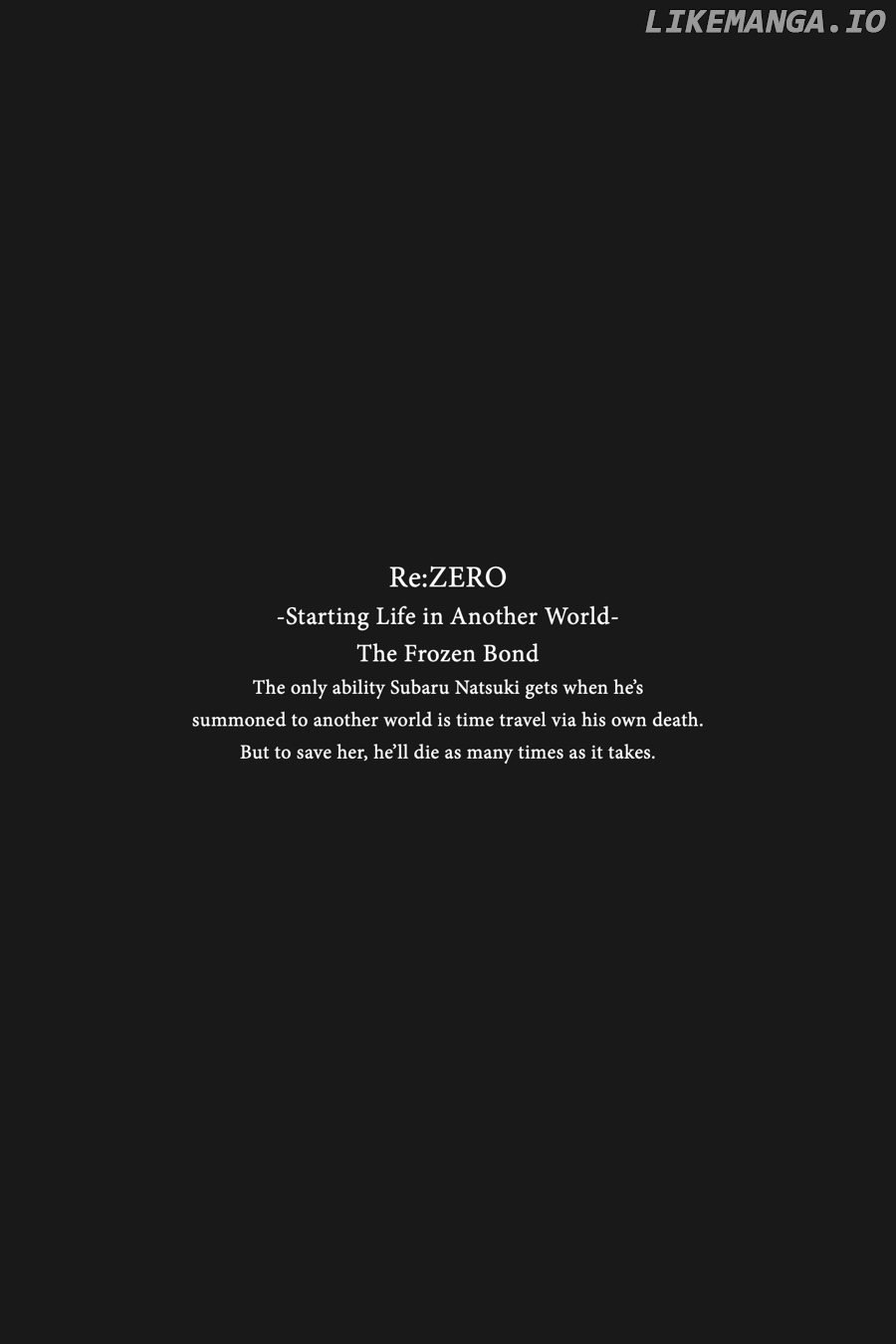 Read Rezero - Frozen Bond ENGLISH Manga Online