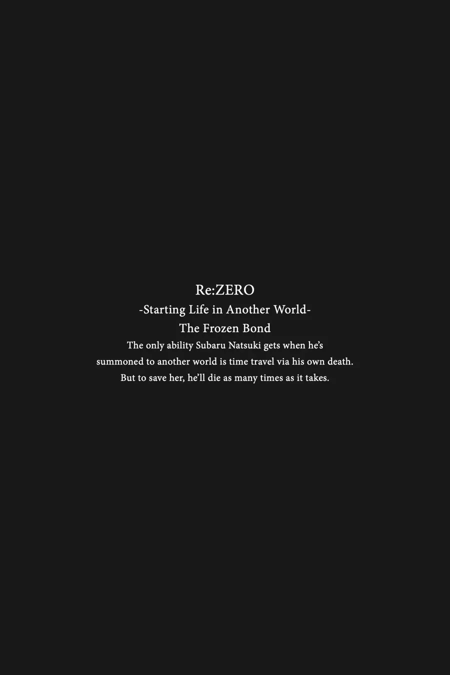 Read Rezero - Frozen Bond ENGLISH Manga Online