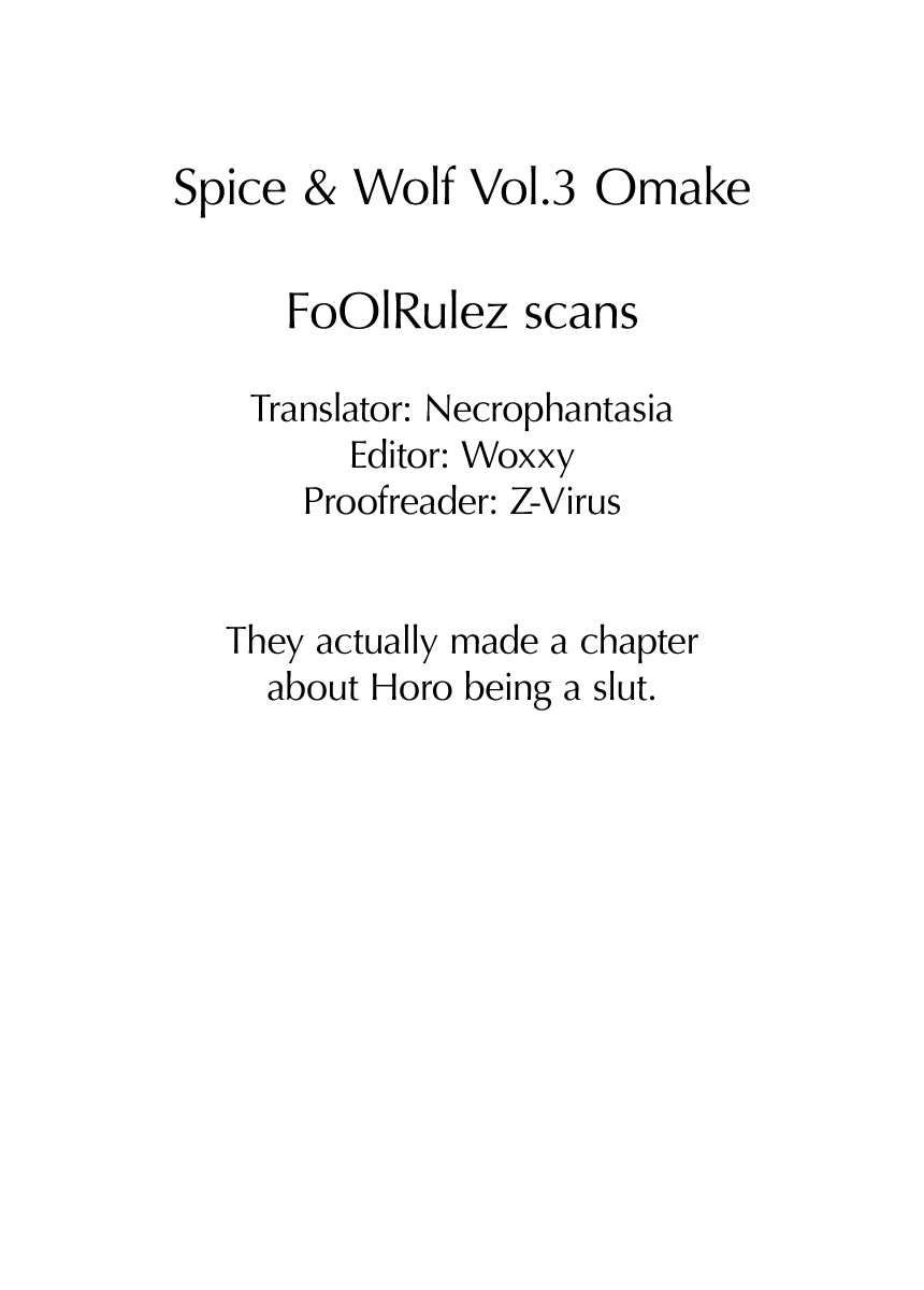 Read Spice and Wolf ENGLISH Manga Online