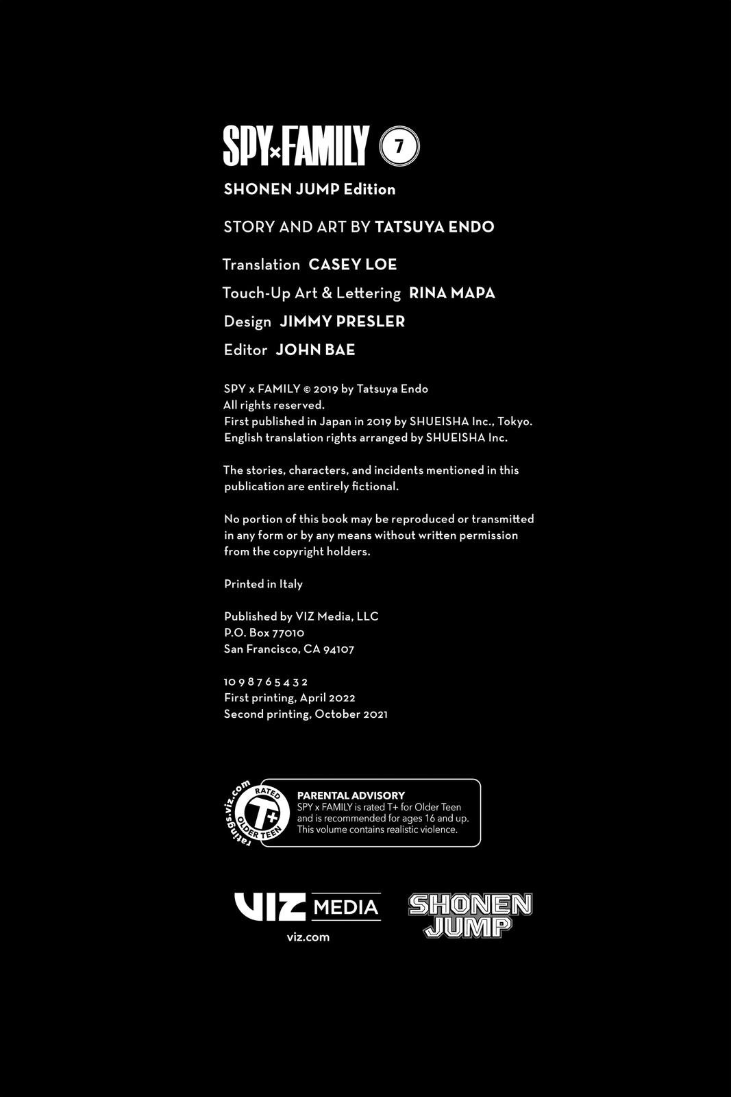 Read Spy x Family ENGLISH Manga Online