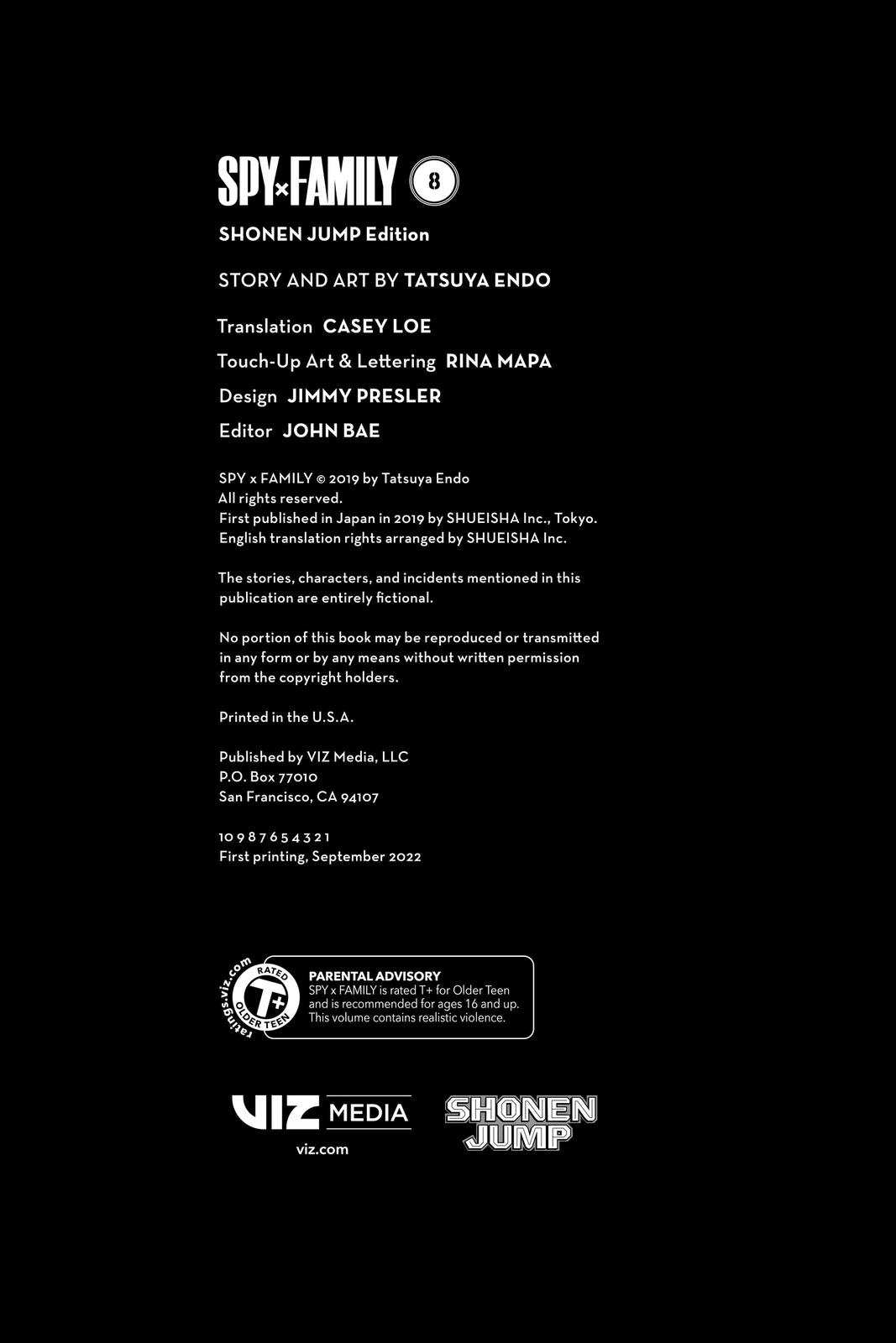 Read Spy x Family ENGLISH Manga Online