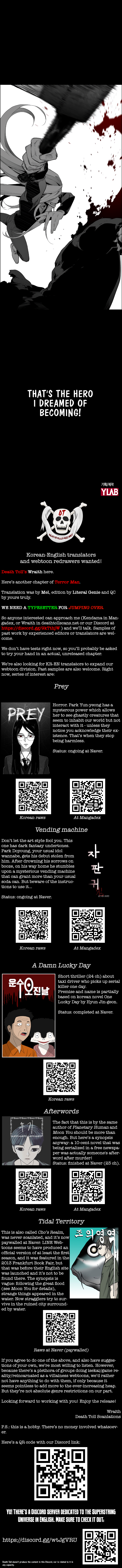 Read Terror Man ENGLISH Manga Online