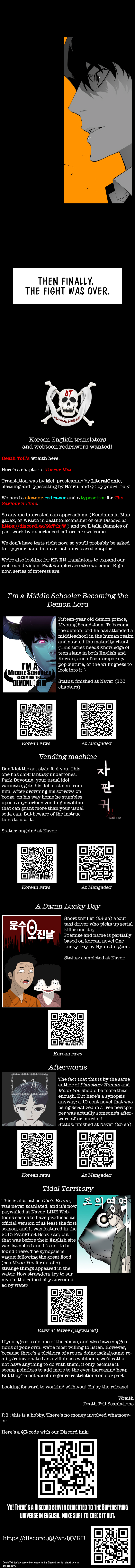 Read Terror Man ENGLISH Manga Online