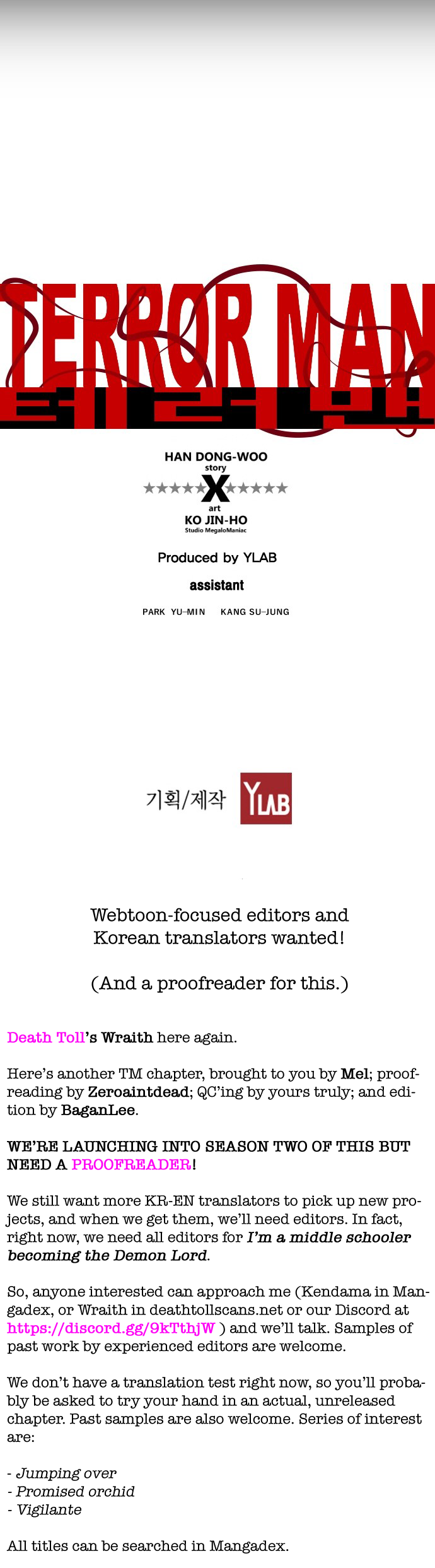 Read Terror Man ENGLISH Manga Online