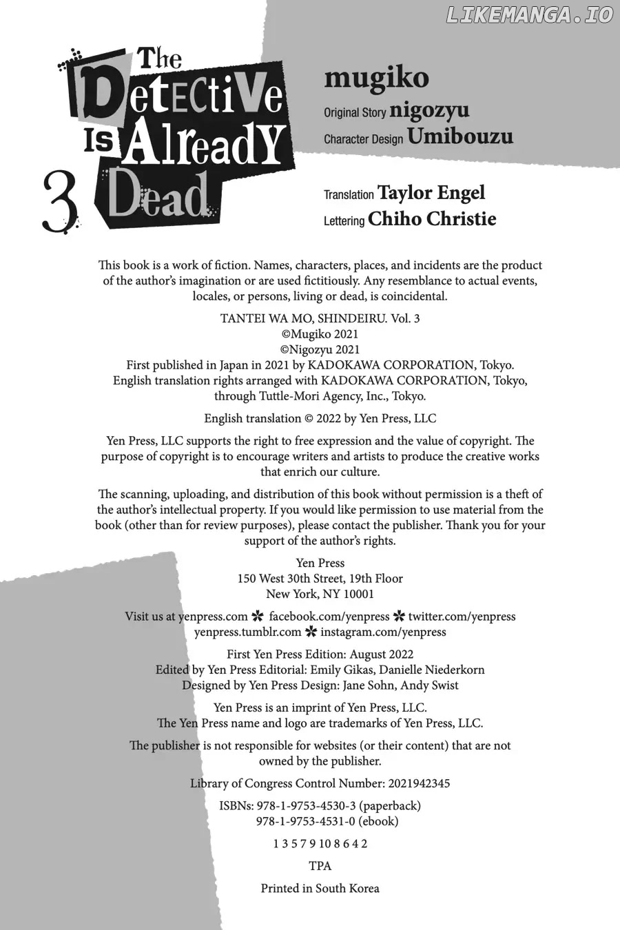 Read The Detective Is Already Dead ENGLISH Manga Online