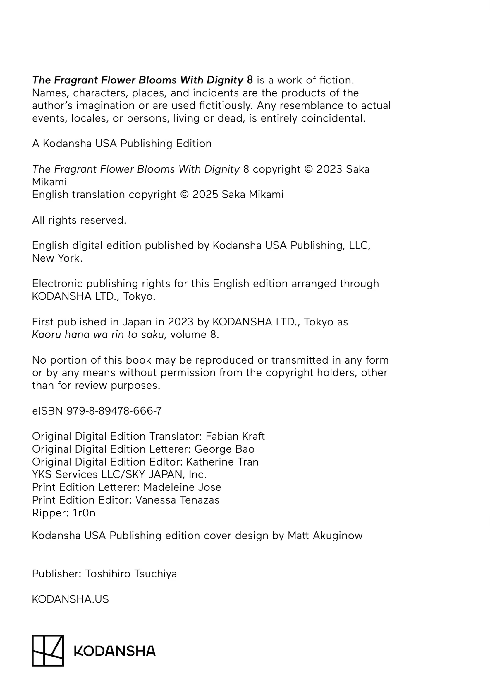 Read The Fragrant Flower Blooms with Dignity ENGLISH Manga Online