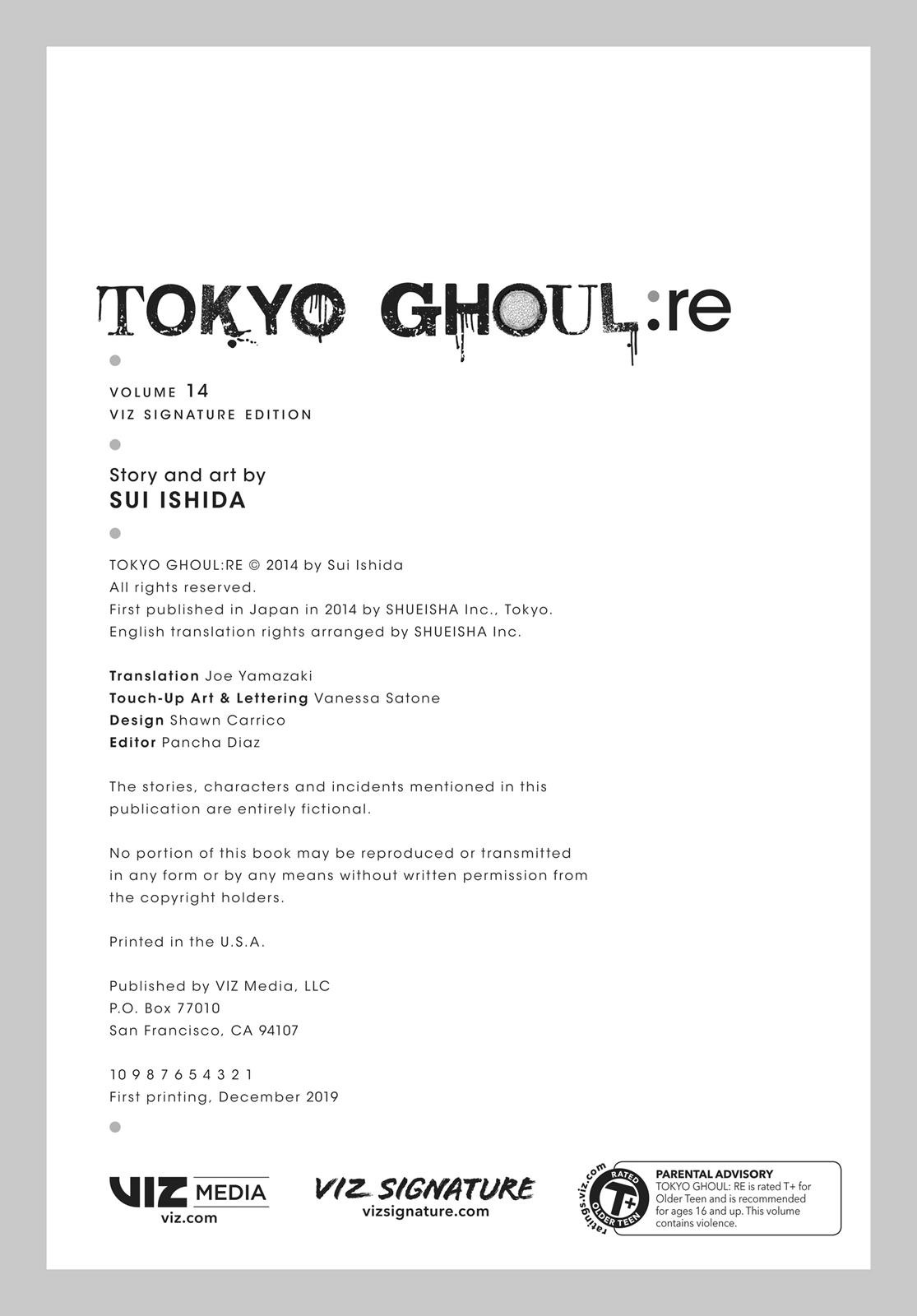 Read Tokyo Ghoul_re ENGLISH Manga Online