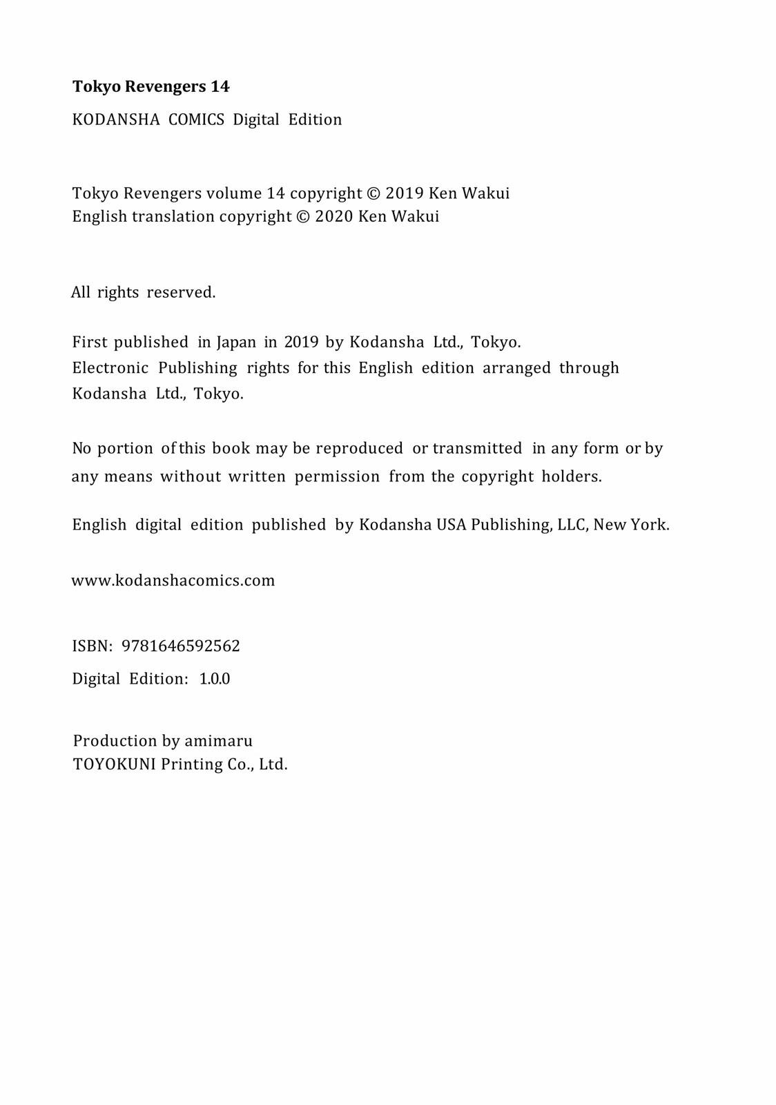 Read Tokyo Revengers ENGLISH Manga Online