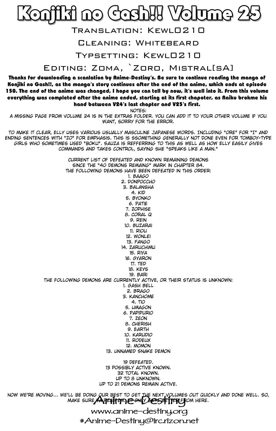 Read Zatch Bell! ENGLISH Manga Online